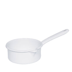 Stielkasserolle Riess, weiß, 14cm 0,75L