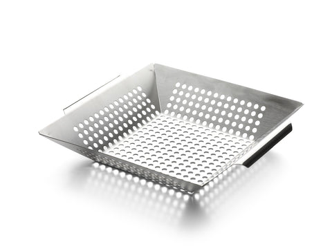 Grillkorb aus Edelstahl 30 x 30 cm - Kochtail
