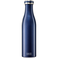 Isolier-Flasche, Edelstahl, 0,75 L, metallic-blau - Kochtail