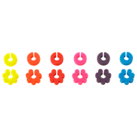 Glasmarkierer "Fancy Rings" 12er Set