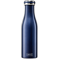 Isolier-Flasche, Edelstahl, 0,5 L, metallic-blau - Kochtail