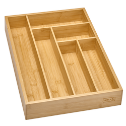 Besteckkasten Bambus 6 Fächer 44,6x30,5x6,5cm