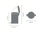 Brabantia Treteimer NEWICON 12 L, verschieden Farben - Kochtail