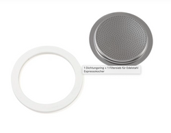 Bialetti Inox Dichtungsring + Filter Set, verschiedene Größen - Kochtail