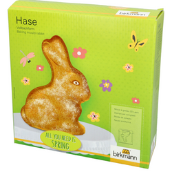3D-Backform Hase, mit Antihaftbeschichtung