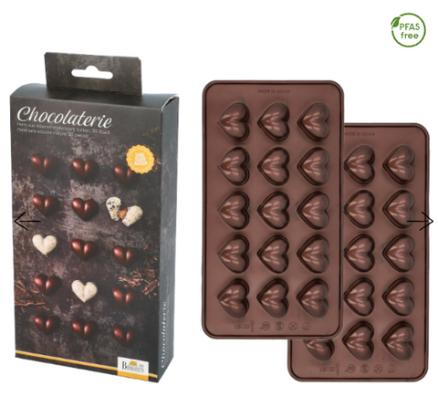 Chocolaterie Herz-Pralinenformen-Set, 2er-Set - Kochtail