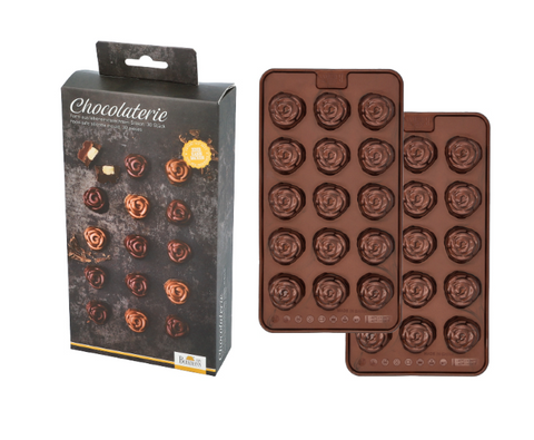 Chocolaterie Rosen-Pralinenformen-Set, 2er-Set n