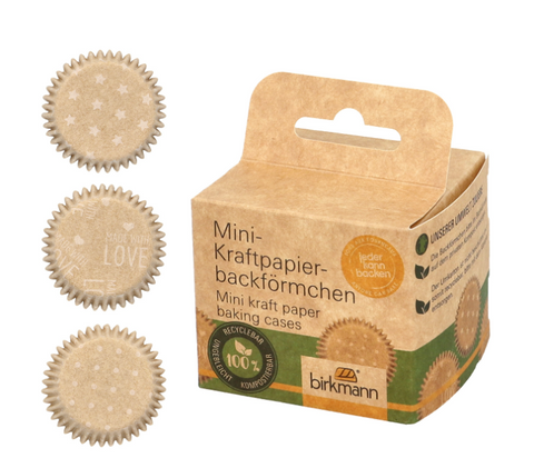 Mini-Kraftpapierbackförmchen, Ø 4,5 cm, 75 Stück - Kochtail