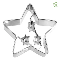 Ausstechform 'Weihnachts-Stern', 6,5 cm, Edelstahl   n