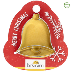 Ausstechform 'Glocke', 5,5 cm, Edelstahl, auf Geschenkkarte