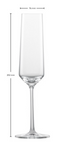 Sektglas Pure, 21,5cl - Kochtail
