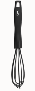 Schneebesen Silikon, 28,5cm - schwarz