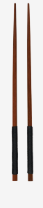 ASA Stäbchen mit schwarzem Nylongriff, 2er-Set - Kochtail