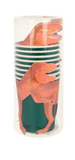 Meri Meri Pappbecher, T Rex