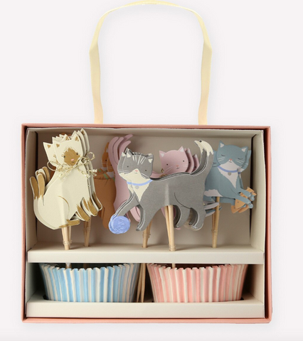 Meri Meri Cupcake-Set, Katzen