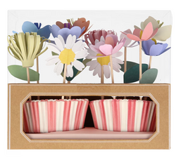Meri Meri Cupcake-Set, Blumen - Kochtail