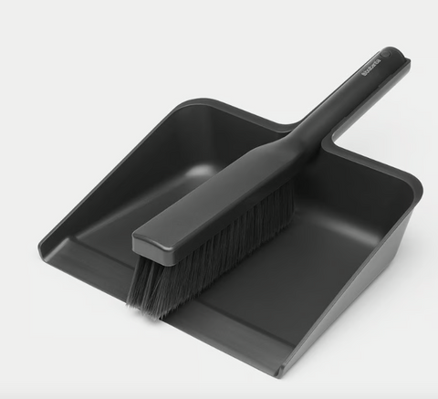 Brabantia Kehrschaufel- und Bürstenset, dunkelgrau