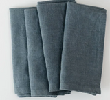 Linen Tales Leinen-Servietten, Zero Waste, 4er-Set, verschiedene Farben und Designs