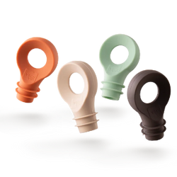 Set von 4 Flaschenstopfen in 4 Farben n