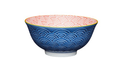 Bowl Blue Arched Pattern - Kochtail