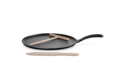 Le Creuset Crepespfanne,  27cm Schwarz Matt