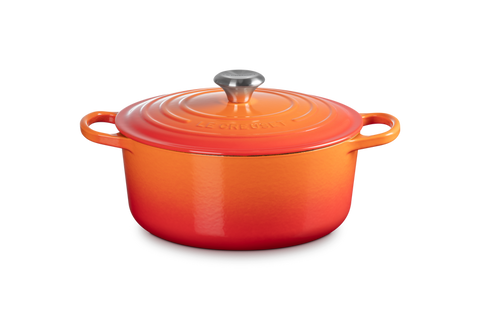 Le Creuset Bräter rund Ø 26cm, ofenrot