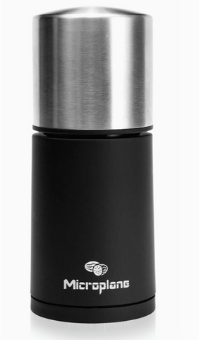 Microplane Gewürzmühle/Muskatmühle, Schwarz/Edelstahl - Kochtail