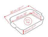Appolia Auflaufform rechteckig ecru 32 cm - Kochtail