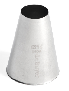 de Buyer Lochtülle, ohne Falz, Edelstahl, 18 mm