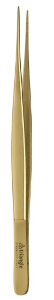 Triangle, Präzisionspinzette, gerade, 15 cm, gold - Kochtail