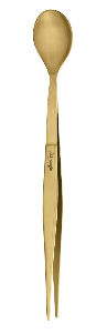 Triangle, Probierlöffel mit Pinzette, gold, 17 cm - Kochtail
