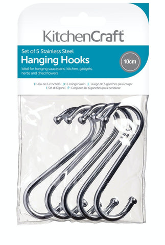 Küchenhaken, 5er Pack, 10 cm