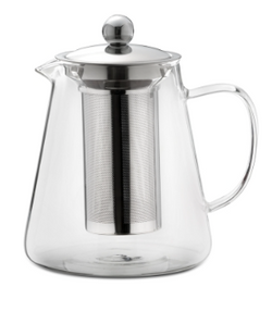 Teekanne aus Borosilikatglas mit Teefilter 1,2 L - Kochtail