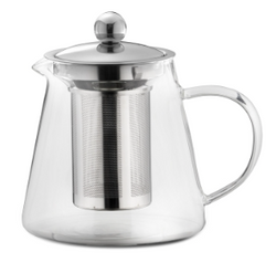 Teekanne aus Borosilikatglas mit Teefilter 800 ml - Kochtail