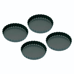 Mini Tarte-Formen Ø 10 cm, 4er-Set - Kochtail